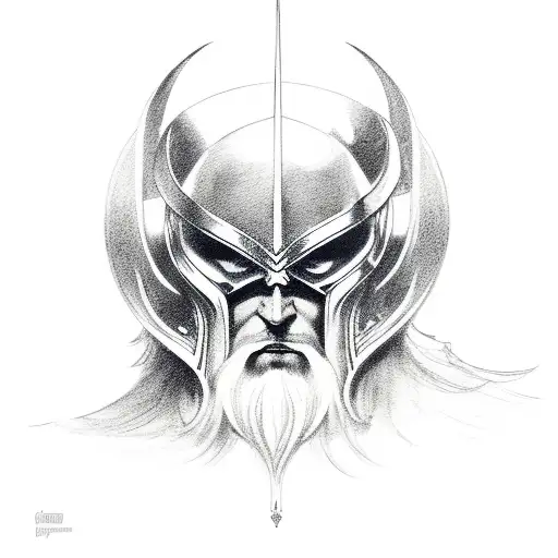 Odin tattoo design idea