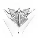 3 paper planes  tattoo design idea