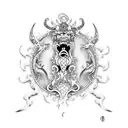 Poseidon  tattoo design idea