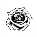 Rose tattoo design idea