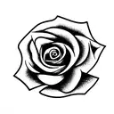 Rose tattoo design idea