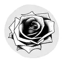 Rose tattoo design idea
