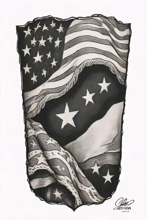 betsy ross  flag, Avon tattoo design idea