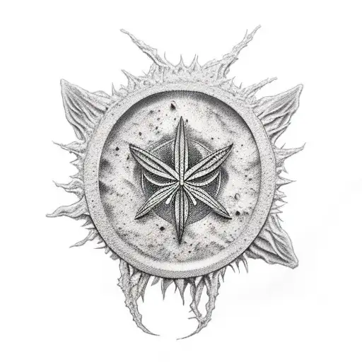 edelweiss and lord of the rings tattoo design idea