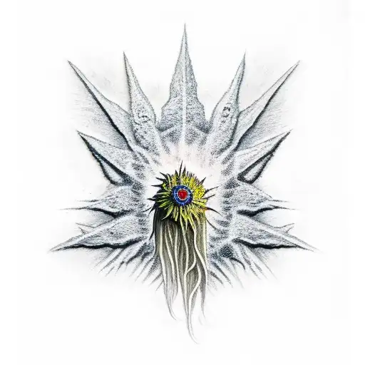 edelweiss and lord of the rings tattoo design idea