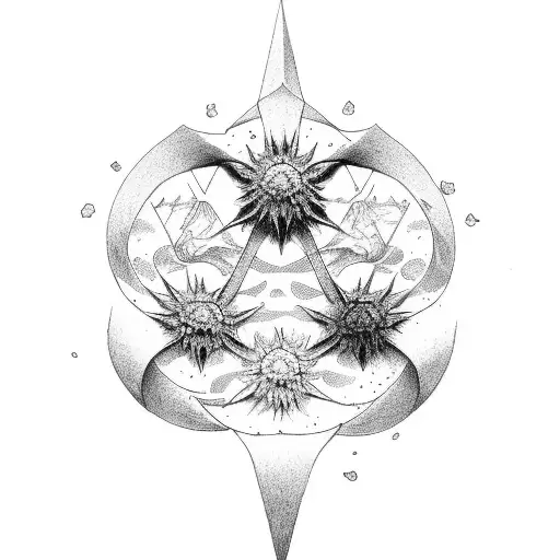 edelweiss and lord of the rings tattoo design idea