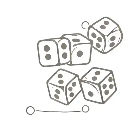 dice tattoo design idea