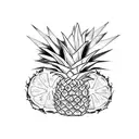 Pineapple tattoo design idea