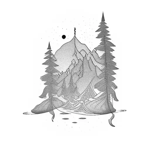 A melancholic poem written in elegant script, with subtle imagery of sadness and solitude woven throughout the text tattoo design idea