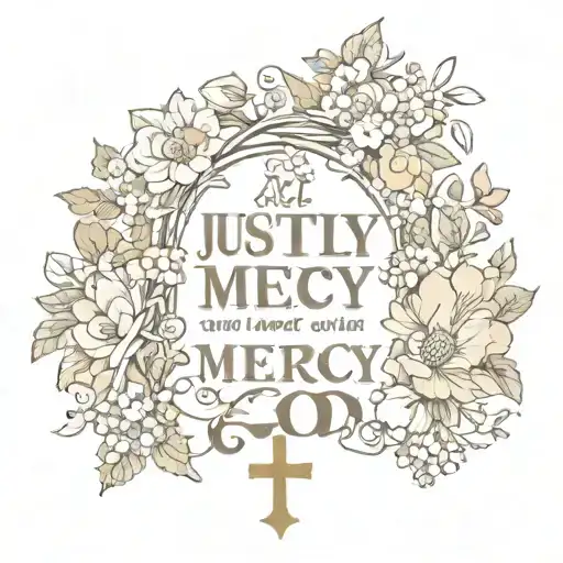 Act justly and to love mercy and to walk humbly with your God. tattoo design idea