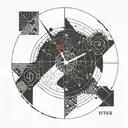 a clock showing the day 23/03 1988 maruti suzuki tattoo design idea