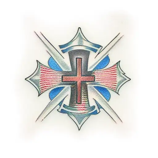 three crosses tattoo design idea