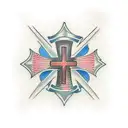 three crosses tattoo design idea