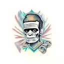 Frankenstein  tattoo design idea
