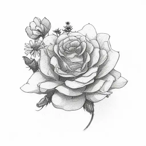 cassette tape with flowers tattoo design idea