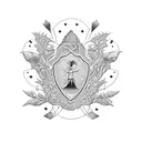 Symbolic representation of family unity tattoo design idea