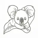 koala tattoo design idea