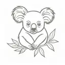 koala tattoo design idea