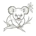 koala tattoo design idea