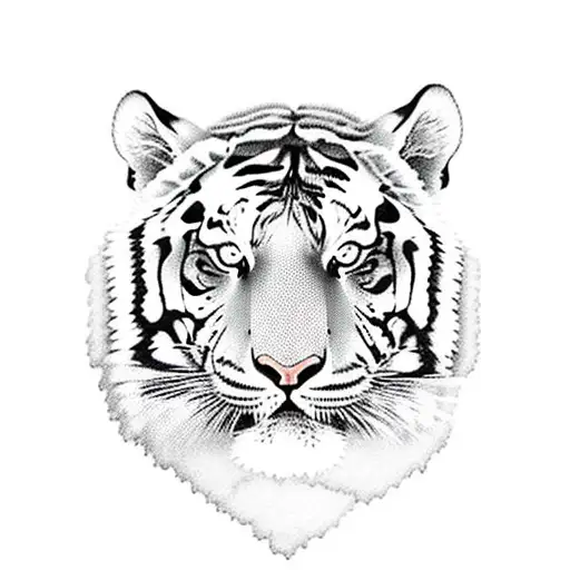 Tiger surfing tattoo design idea