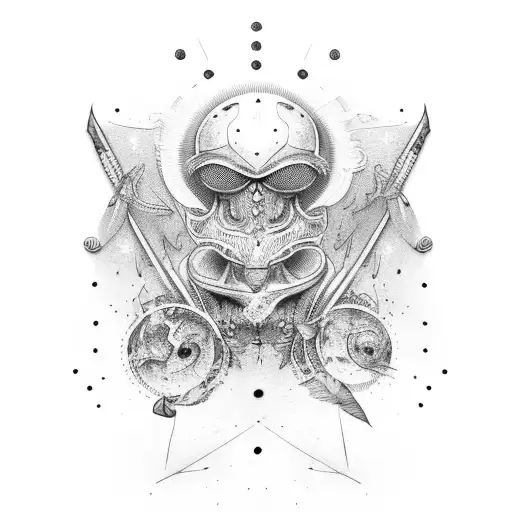 federn mit sonne tattoo design idea