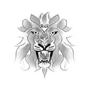 3 lions tattoo design idea