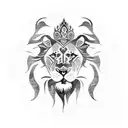 3 lions tattoo design idea