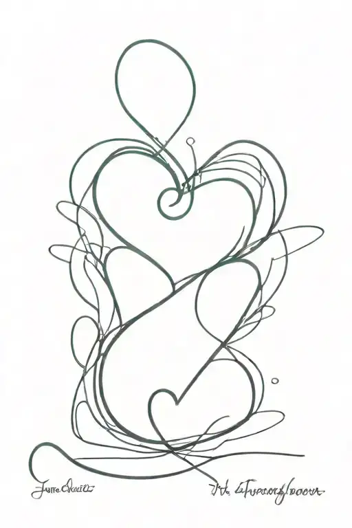 no matter how hard it is my heart will never change  tattoo design idea