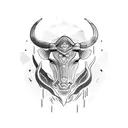 taurus tattoo design idea