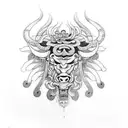 taurus tattoo design idea