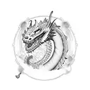 chubby dragon tattoo design idea