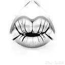 lips tattoo design idea