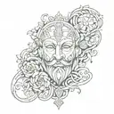 Krone ketamin tattoo design idea