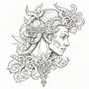 Krone ketamin tattoo design idea