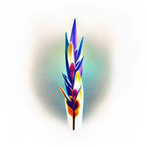 Strelitzia reginae tattoo design idea