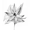 Strelitzia reginae tattoo design idea