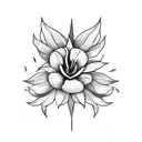 Strelitzia reginae tattoo design idea