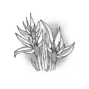 Strelitzia reginae tattoo design idea