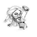 coctelera bartender  tattoo design idea