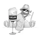 coctelera bartender  tattoo design idea