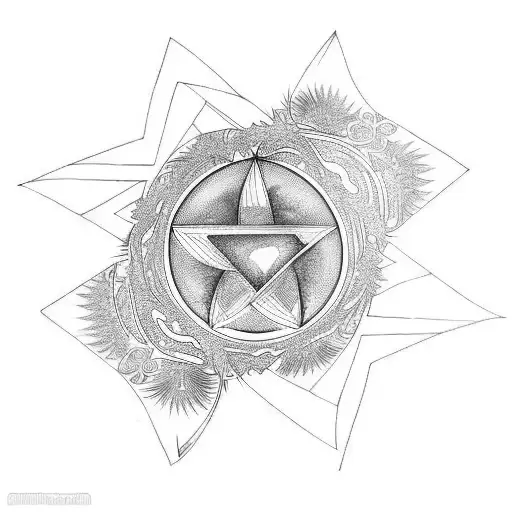 fractal phoenix tattoo design idea