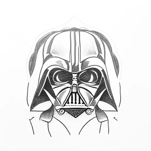 Thoot with darth vader tattoo design idea