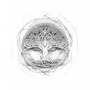 Celtic tree of life tattoo design idea