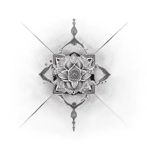 diya tattoo design idea