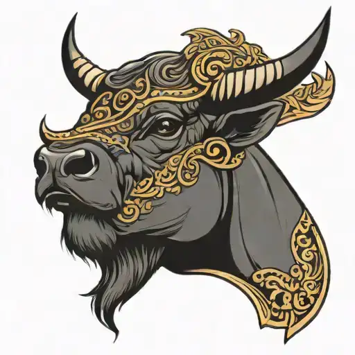 Taurus pride and devotion tattoo design idea