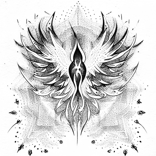phoenix tattoo design idea