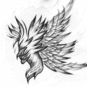 phoenix tattoo design idea