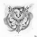 phoenix tattoo design idea