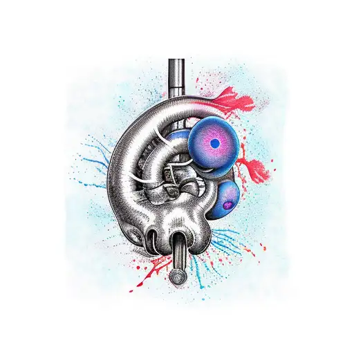 kidney  tattoo design idea