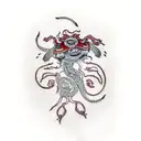 kidney bean tattoo design idea